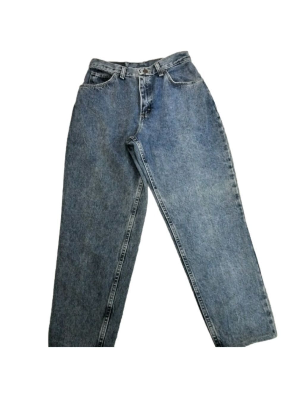 𝅺GITANO Vintage Blue Medium Wash Five Pocket High Rise Mom Denim Jean
